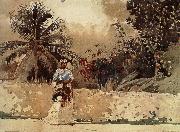 Winslow Homer The way to the market oil painting artist